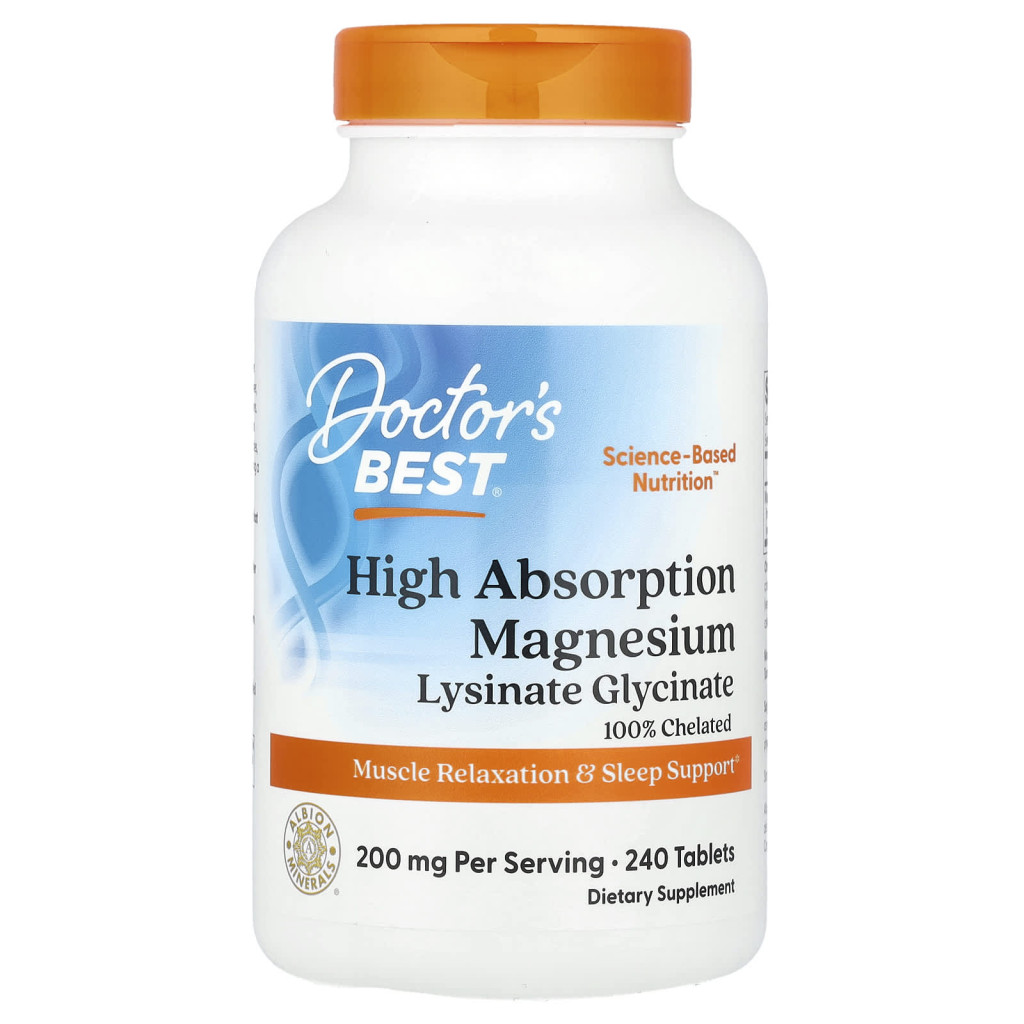 Doctor's Best, High Absorption Magnesium, 240 Tablets (100 mg Per Tablet)