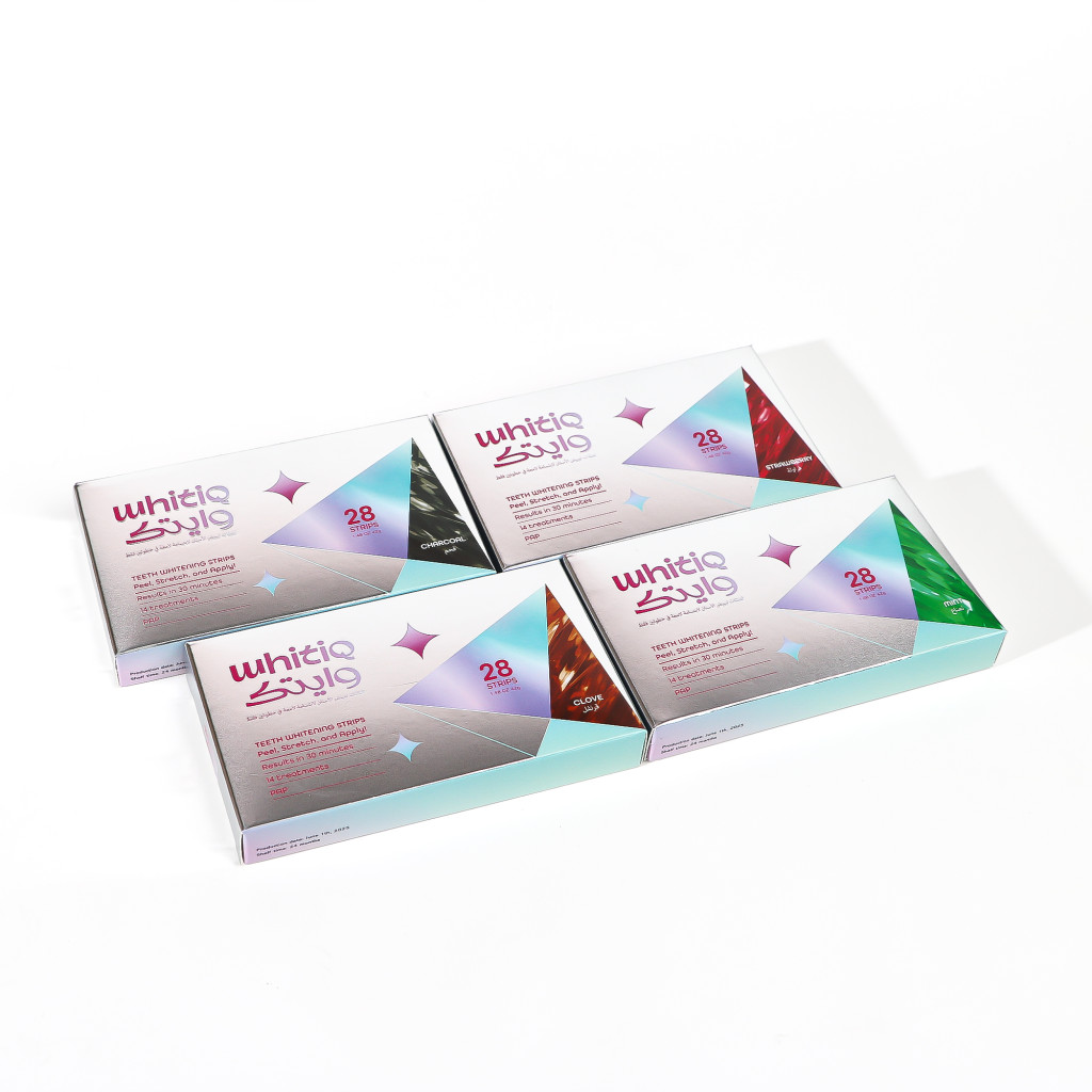 PAP dry teeth whitening strips - Strawberries