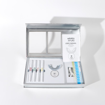 wireless teeth whitening light kit - 18%HP - 4*2ml ((mint/clove/strawberries/lemon)