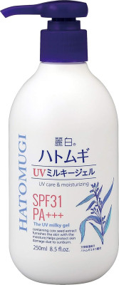 REIHAKU HATOMUGI UV PROTECT MILKY GEL 250mL